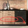 Szafka pod zlew ANIKA D80ZL grafitowa/dąb artisan Podgląd zdjęcia produktu 4
