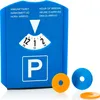 com-four® 2x Parkscheibe mit Eiskratzer, Gummilippe und Produktbild-Vorschau 4