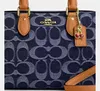 Dámská kabelka Coach Mini Rowan, crossbody model, v modré Náhled obrázku produktu 6
