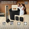Sada příslušenství do sauny LuxeBath z hliníku a dřeva, Náhled obrázku produktu 2