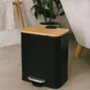 Poubelle étroite pour salle de bain avec bambou ZETRU, 5 l Voir les images du produit 23