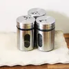 com-four® 6x Salz,- Gewürz,- & Kräuterstreuer aus Edelstahl Produktbild-Vorschau 2