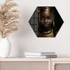 DEQORI Glasbild Echtglas 40x35 cm 'Goldene Königin' Produktbild-Vorschau 4