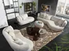 Couchtisch - 86 x 76 cm - Schwarz - Glas - Metallgestell Produktbild-Vorschau 2