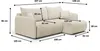 Ecksofa Sofa mit Schlaffunktion CALGARY Stoff Curio Produktbild-Vorschau 4