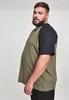 Urban Classics - RAGLAN Contrast T-Shirt oliv / schwarz 4XL Podgląd zdjęcia produktu 27