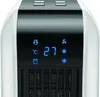 Weiß mit digitalem Display, das 27 °C anzeigt. Er hat eine Timer-Funktion, Lüftermodi und eine Luftq Produktbild-Vorschau