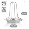 COM-FOUR® 2x Hähnchengrill - BBQ Hähnchenbräter für Produktbild-Vorschau 6