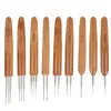 9Pcs Dreadlock Häkeln Haken Set Einzel Doppel 3 Bambus Produktbild-Vorschau 2