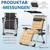 Chaise longue de jardin pliable LZQ avec pare-soleil, Voir les images du produit 2