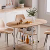 Mondeer Table de cuisine pliante avec 2 étagères et Voir les images du produit 4