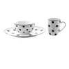 Clayre & Eef talerz obiadowy Ø 26 cm biała czarna porcelana Podgląd zdjęcia produktu 3