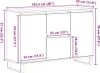 vidaXL Komoda, černá, vzhled dubu, 101,5 x 35 x 70 cm, Náhled obrázku produktu 7
