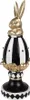 Clayre & Eef Dekorationsfigur Ei 13x12x34 cm Schwarz Weiß Produktbild-Vorschau 2
