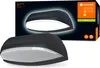 A product shot of an outdoor LED wall light and its packaging. Podgląd zdjęcia produktu