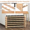 GOPLUS Weinregal stapelbar, Flaschenregal mit 6 Ebenen für Produktbild-Vorschau 3