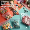500x sacchetti di plastica sigillabili con chiusura a zip, Anteprima dell’immagine prodotto 3
