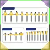RealG RC-K-1395 Set di frese sagomate per legno, 100 pezzi, Anteprima dell’immagine prodotto 10