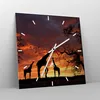 Wanduhr - Quadrat - Glasuhr - Giraffe Afrika Sonne Safari - Produktbild-Vorschau 4