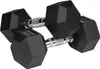 Rebel RBA-2325-07.5 Pogumované liatinové činky HEX 2 x 7,5 Náhľad obrázku produktu 1