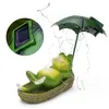Süße Solar Frosch Figur, Outdoor Garten Dekoration, Solar Produktbild-Vorschau 1