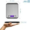 A digital kitchen scale shown from above and side profile, with dimensions indicated. Náhľad obrázku produktu