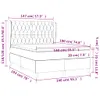 vidaXL Boxspringbett mit Matratze Dunkelbraun 140x190 cm Produktbild-Vorschau 8