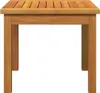 A wooden side table on a white background. Voir les images du produit