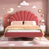 A child's bedroom with a pink bed and whimsical decorations. Produktbild-Vorschau