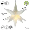 Estrella navideña LED blanca 3D, diámetro 11 cm, con Vista previa de la imagen del producto 1