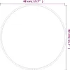 A diagram showing a circular mirror with dimensions indicated. Náhled obrázku produktu