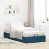 vidaXL Osmanská posteľ bez matraca modrá 90x200 cm látka Náhľad obrázku produktu 3