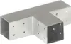vidaXL Post Connector 4 ks. T-tvar Pozinkovaný kov 71 x 71 Náhľad obrázku produktu 3