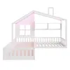 Flieks Kinderbett Hausbett 90x200cm / 140x70cm mit Fenster, Produktbild-Vorschau 5