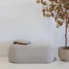 Giga Meubel Pouf Sarah - Stoff in beige - 100x50x38cm - Produktbild-Vorschau 1