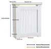 FATIVO Heizkörperverkleidung 78x20x92,5cm-Hohe Produktbild-Vorschau 7