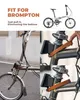 ROCKBROS Skórzany uchwyt z zatrzaskiem do roweru Brompton – Podgląd zdjęcia produktu 6