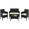 Yaheetech 4-tlg. Gartenmöbel-Set aus Rattan, Tisch & 2 Produktbild-Vorschau 9