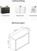 Planetmöbel Schuhschrank schmal 2 x 1 Klappe Schuhregal mit Produktbild-Vorschau 3
