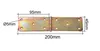 Aqbau® Zestaw 10 szt. zawiasów do skrzynek 200 mm x 45 mm Podgląd zdjęcia produktu 2