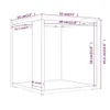 vidaXL Table d'appoint chêne fumé 33x33x34,5 cm Bois Voir les images du produit 8