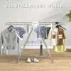 Skládací a přenosný sušák na prádlo s teleskopickými tyčemi Náhled obrázku produktu 2