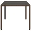 Maison Exclusive - Gartentisch mit Glasplatte Braun Produktbild-Vorschau 5