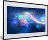 MuchoWow® Gerahmtes Poster Universum - Blau - Sterne 60x40 Produktbild-Vorschau 1