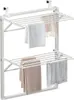 VOUNOT® Wand Wäscheständer Klappbar, Platzsparend Weiß Produktbild-Vorschau 1