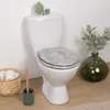Mramorové WC sedátko 44x37 cm Šedá imitace mramoru moderní Náhled obrázku produktu 3