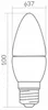 Lampadina CANDELA E27 7W 3000K 630lm Anteprima dell’immagine prodotto 4