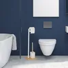 Relaxdays WC Garnitur, stehender Klopapierhalter, Produktbild-Vorschau 5