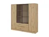 BETTSO Moderner LYKE Kleiderschrank mit Glasfront Eiche Produktbild-Vorschau 1