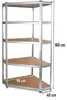 Kovový rohový regál G9040 40 cm Náhled obrázku produktu 4